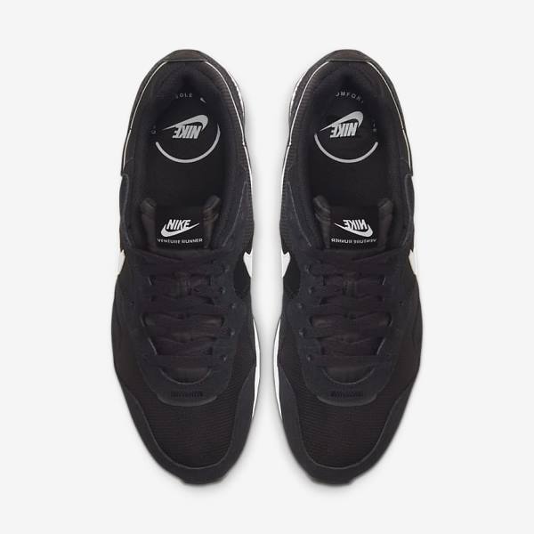 Black / White Nike Venture Runner Men's Sneakers | NK624ZMW