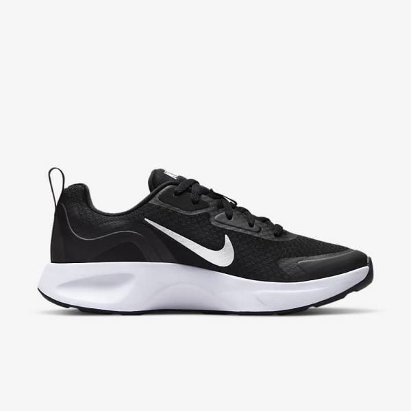 Black / White Nike Wearallday Women's Sneakers | NK769LDZ