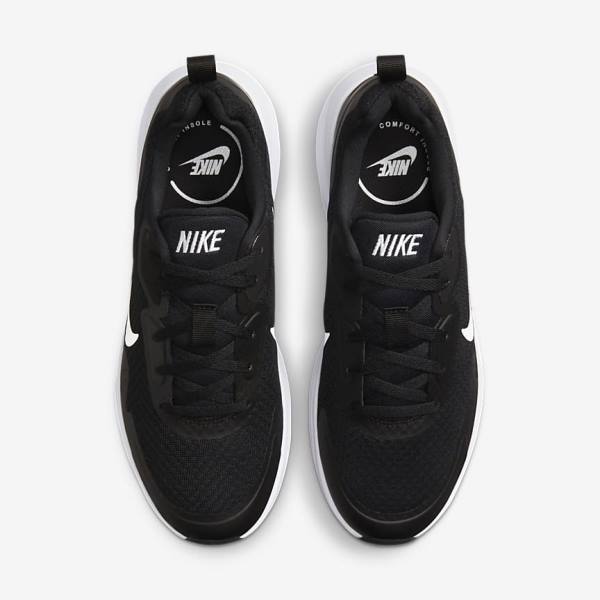 Black / White Nike Wearallday Women's Sneakers | NK769LDZ