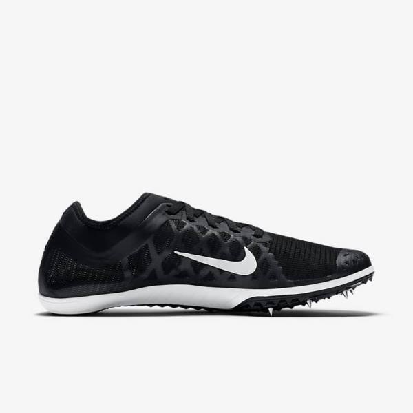 Black / White Nike Zoom Mamba 3 Unisex Distance Spike Women's Running Shoes | NK419ASF