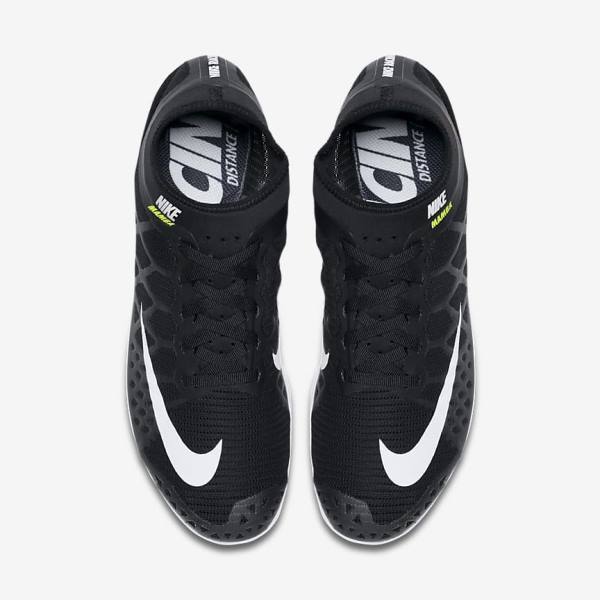 Black / White Nike Zoom Mamba 3 Unisex Distance Spike Women's Running Shoes | NK419ASF