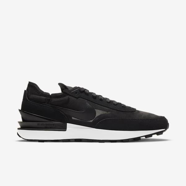 Black / White / Orange / Black Nike Waffle One Men's Sneakers | NK714OVT