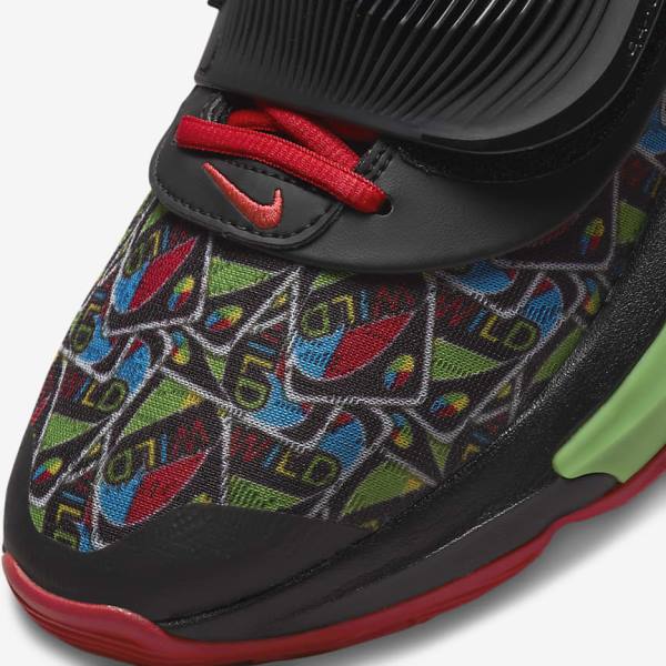 Black / White / Red / Green Nike Zoom Freak 3 Women's Basketball Shoes | NK053UFW