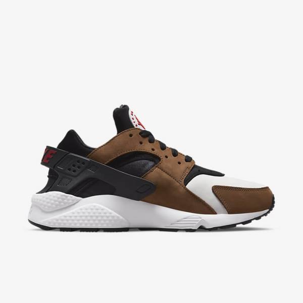 Black / White / Red Nike Air Huarache LE Men's Sneakers | NK192HFC