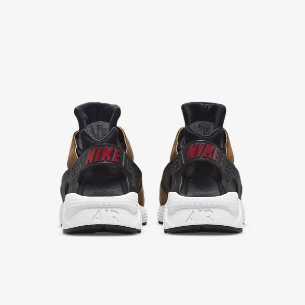 Black / White / Red Nike Air Huarache LE Men's Sneakers | NK192HFC