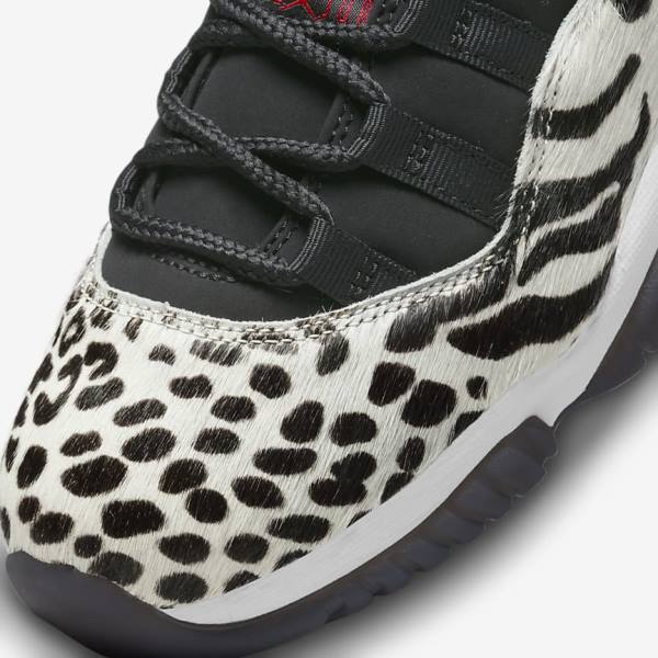 Black / White / Red Nike Air Jordan 11 Retro Women's Sneakers | NK865LDY