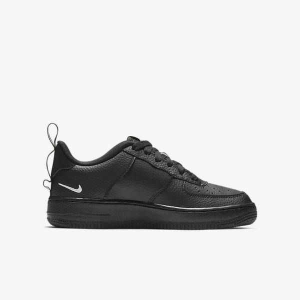 Black / Yellow / White Nike Air Force 1 LV8 Utility Older Kids' Sneakers | NK678YDQ