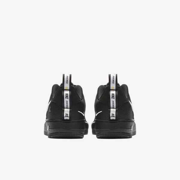 Black / Yellow / White Nike Air Force 1 LV8 Utility Older Kids' Sneakers | NK678YDQ