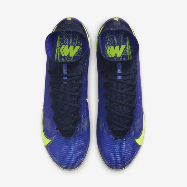 Blue Nike Mercurial Superfly 8 Elite FG Firm-Grounds Women's Football Shoes | NK261GKP