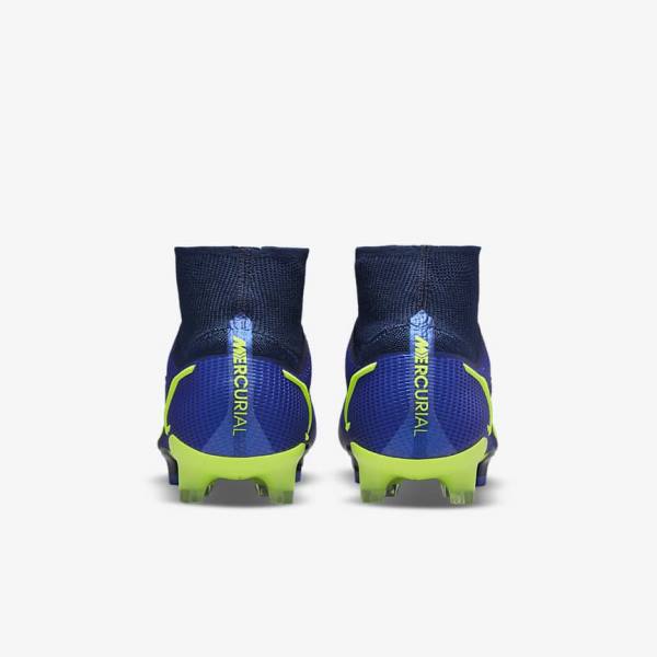 Blue Nike Mercurial Superfly 8 Elite FG Firm-Grounds Women's Football Shoes | NK261GKP