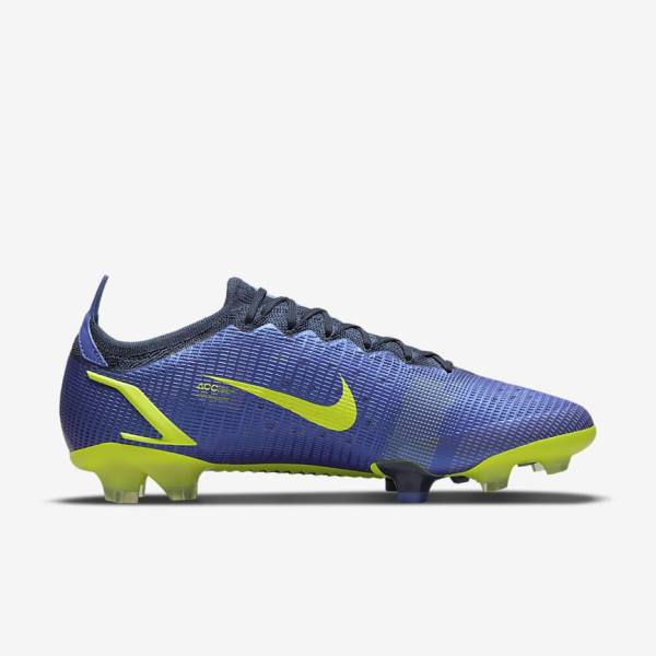 Blue Nike Mercurial Vapor 14 Elite FG Firm-Ground Men's Football Shoes | NK157DYA