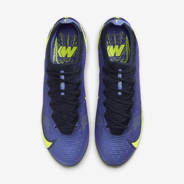 Blue Nike Mercurial Vapor 14 Elite FG Firm-Ground Men's Football Shoes | NK157DYA