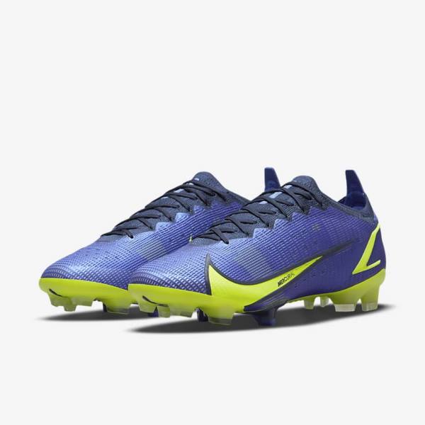 Blue Nike Mercurial Vapor 14 Elite FG Firm-Ground Men's Football Shoes | NK157DYA