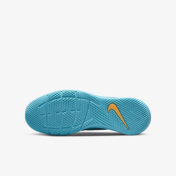 Blue / Orange Nike Jr. Mercurial Vapor 14 Academy IC Older Indoor Court Kids' Football Shoes | NK876KCT