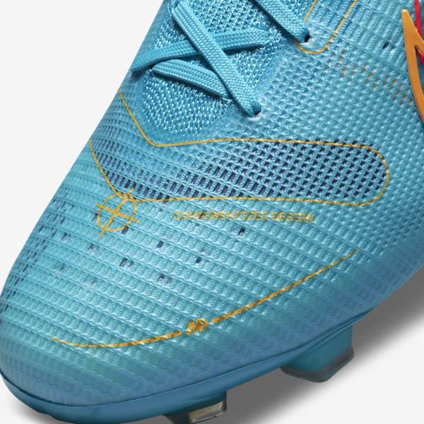 Blue / Orange Nike Mercurial Superfly 8 Elite FG Firm-Grounds Women's Football Shoes | NK271LCM