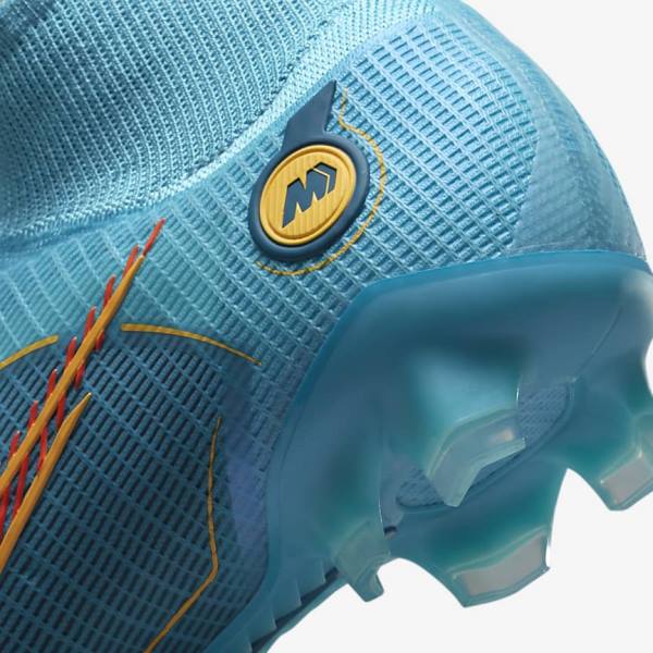 Blue / Orange Nike Mercurial Superfly 8 Elite FG Firm-Grounds Women's Football Shoes | NK271LCM