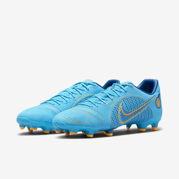 Blue / Orange Nike Mercurial Vapor 14 Academy MG Multi-Ground Women's Football Shoes | NK026SCP