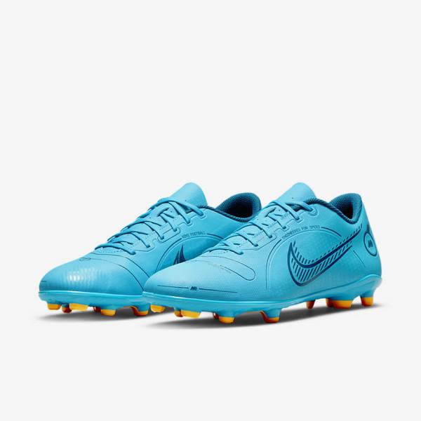 Blue / Orange Nike Mercurial Vapor 14 Club MG Multi-Ground Women's Football Shoes | NK892DQZ