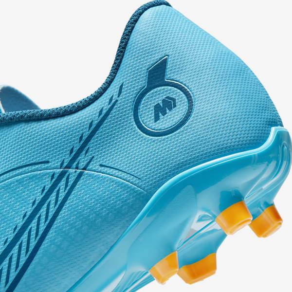 Blue / Orange Nike Mercurial Vapor 14 Club MG Multi-Ground Women's Football Shoes | NK892DQZ