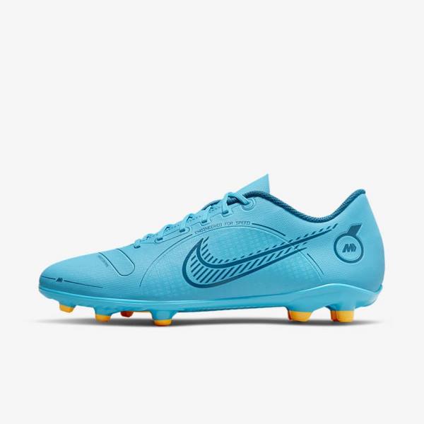 Blue / Orange Nike Mercurial Vapor 14 Club MG Multi-Ground Women\'s Football Shoes | NK892DQZ