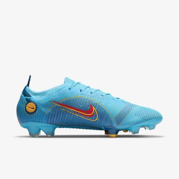 Blue / Orange Nike Mercurial Vapor 14 Elite FG Firm-Grounds Men's Football Shoes | NK129SBJ