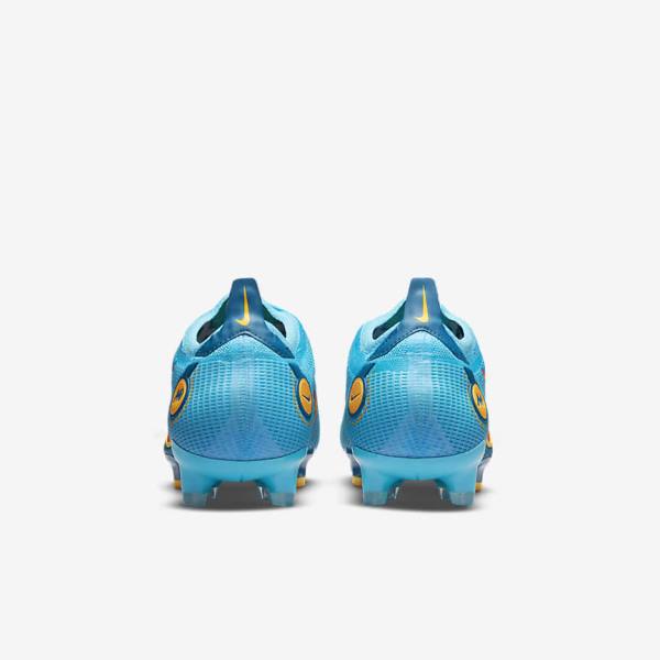 Blue / Orange Nike Mercurial Vapor 14 Elite FG Firm-Grounds Men's Football Shoes | NK129SBJ