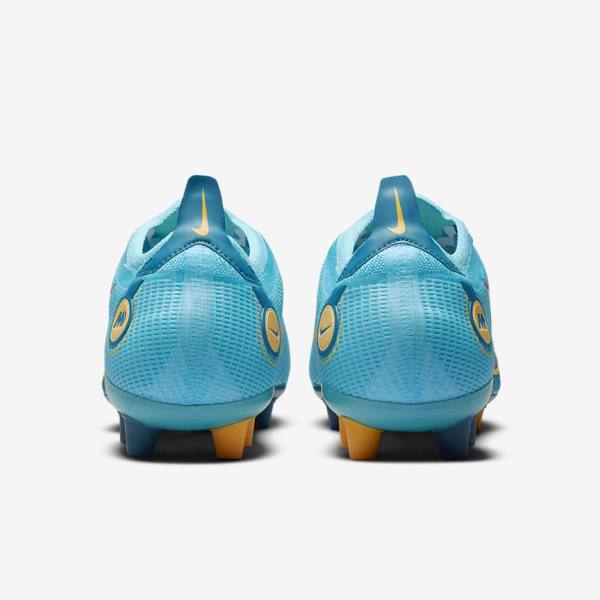 Blue / Orange Nike Mercurial Vapor 14 Elite AG Artificial-Grounds Men's Football Shoes | NK136KCG