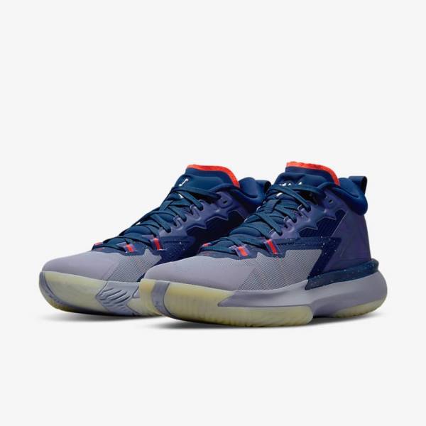 Blue / Purple / Indigo / Light Red Nike Zion 1 ZNA Men's Jordan Shoes | NK321KNA