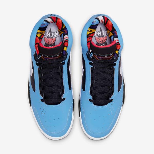 Blue / Red / Green / White Nike Air Flight Lite Mid Men's Sneakers | NK571PGT