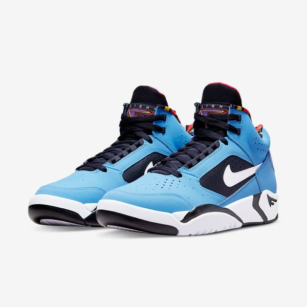 Blue / Red / Green / White Nike Air Flight Lite Mid Men's Sneakers | NK571PGT