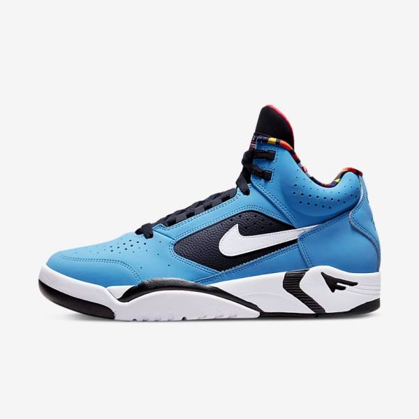 Blue / Red / Green / White Nike Air Flight Lite Mid Men\'s Sneakers | NK571PGT