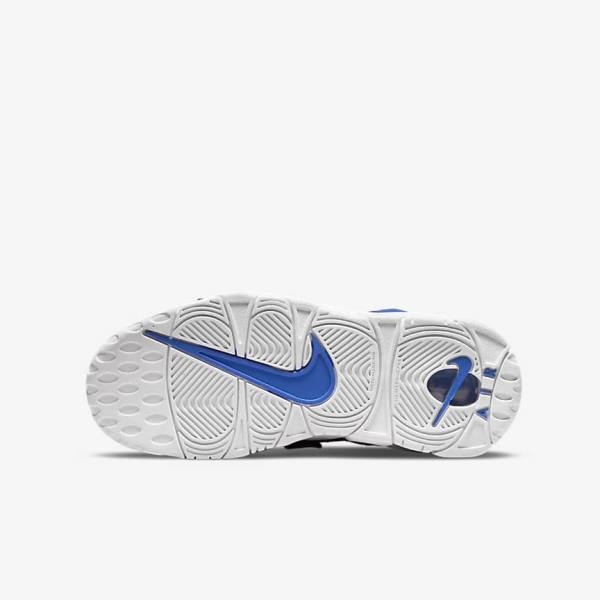 Blue / White Nike Air More Uptempo Older Kids' Sneakers | NK347JTR