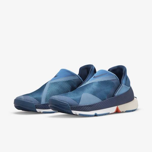 Blue / White Nike Go FlyEase Women's Sneakers | NK935EYD