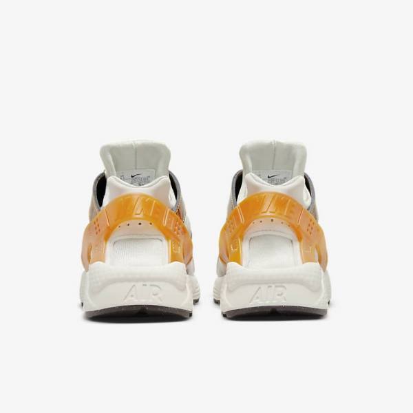 Brown / Light Beige / Yellow Nike Air Huarache Women's Sneakers | NK589EYM