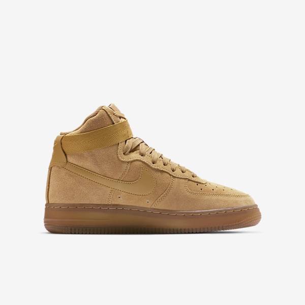 Brown / Light Brown Nike Air Force 1 High LV8 3 Older Kids' Sneakers | NK132XZH