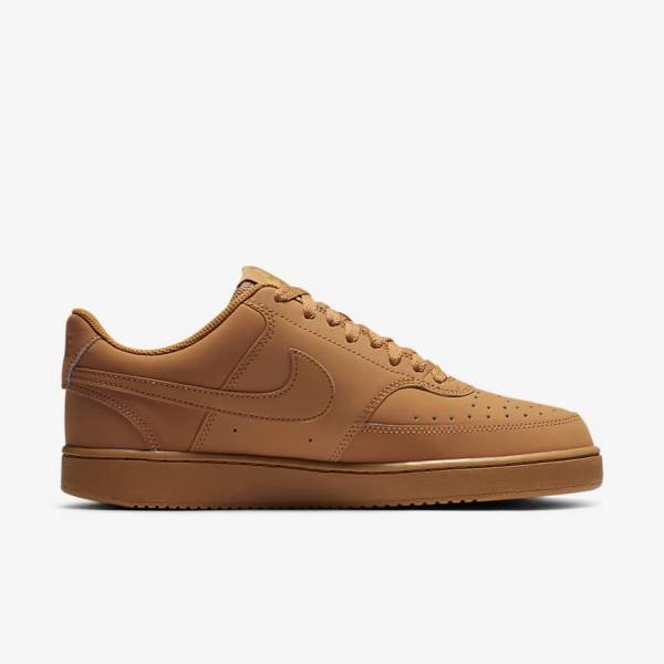 Brown Nike Court Vision Low Men's Sneakers | NK592SNL