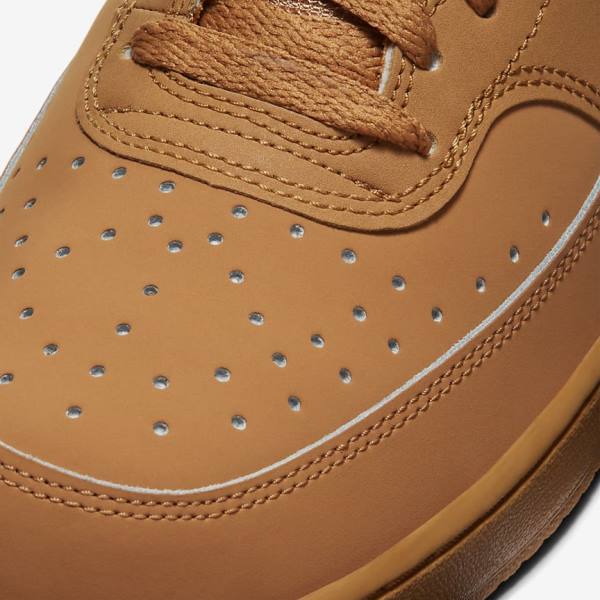 Brown Nike Court Vision Low Men's Sneakers | NK592SNL