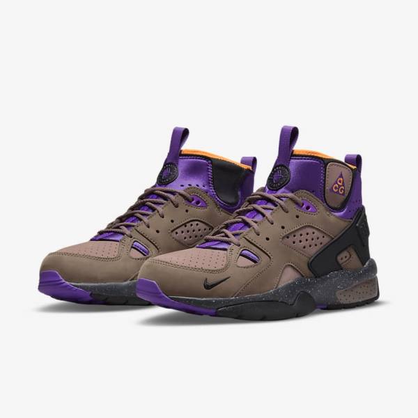 Brown / Purple / Light Nike ACG Air Mowabb Men's Sneakers | NK923TFL