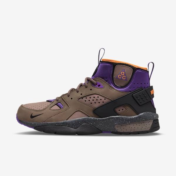 Brown / Purple / Light Nike ACG Air Mowabb Men\'s Sneakers | NK923TFL