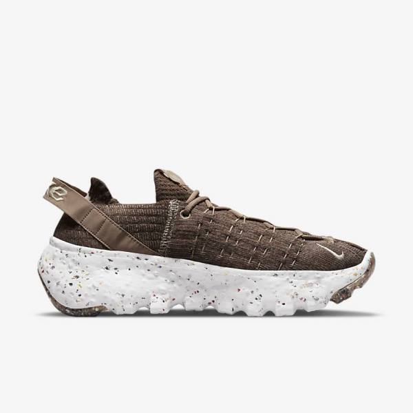 Brown / White Nike Space Hippie 04 Women's Sneakers | NK620KQP