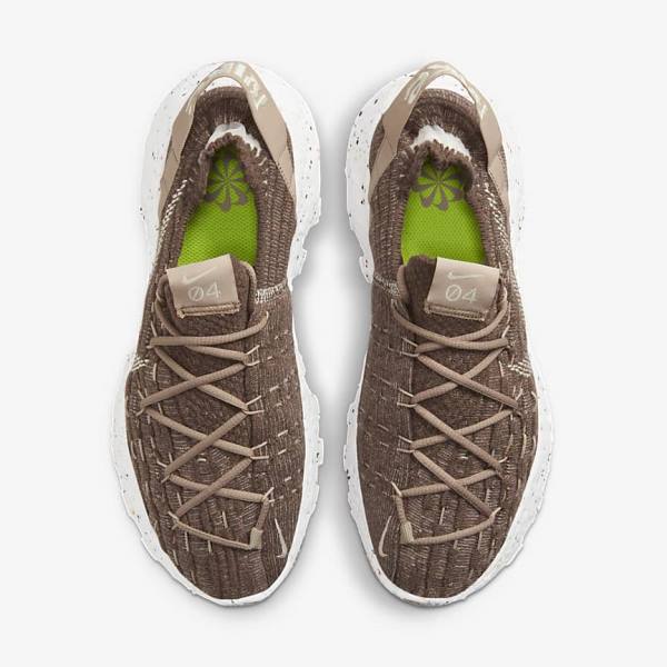 Brown / White Nike Space Hippie 04 Women's Sneakers | NK620KQP