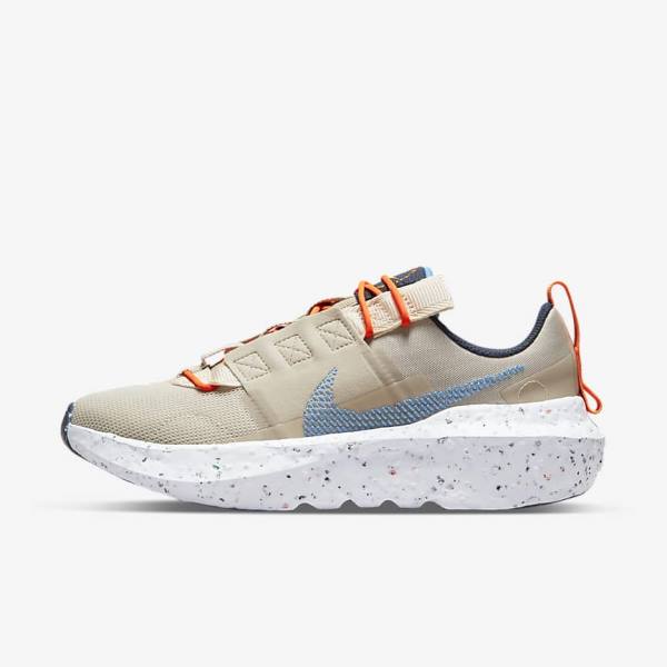 Cream / White / Light Blue Nike Crater Impact Women\'s Sneakers | NK149WUY