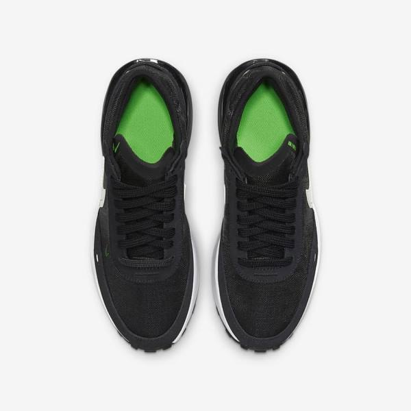 Dark Grey / Black / Green Nike Waffle One Older Kids' Sneakers | NK036TVB