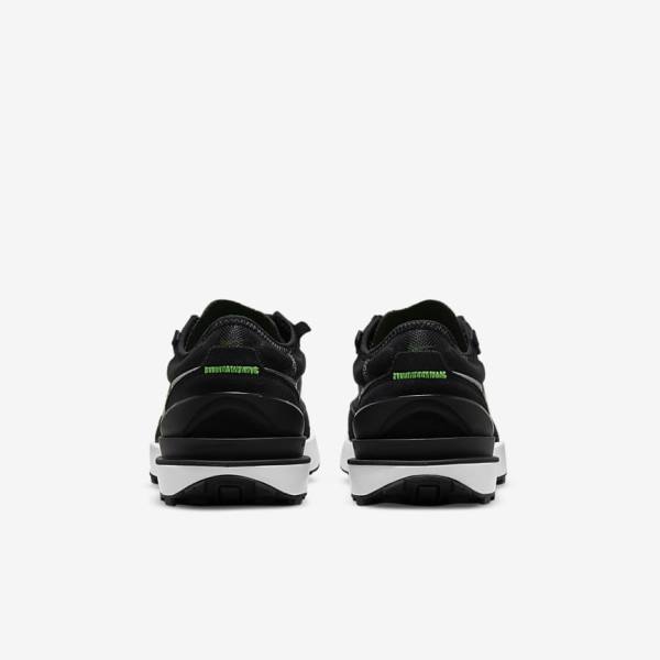 Dark Grey / Black / Green Nike Waffle One Older Kids' Sneakers | NK036TVB