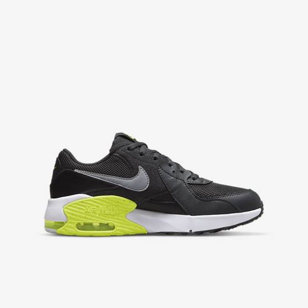 Dark Grey / Black / Grey Nike Air Max Excee Older Kids' Sneakers | NK072PIG