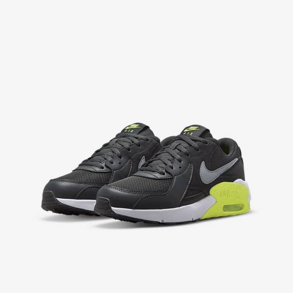 Dark Grey / Black / Grey Nike Air Max Excee Older Kids' Sneakers | NK072PIG