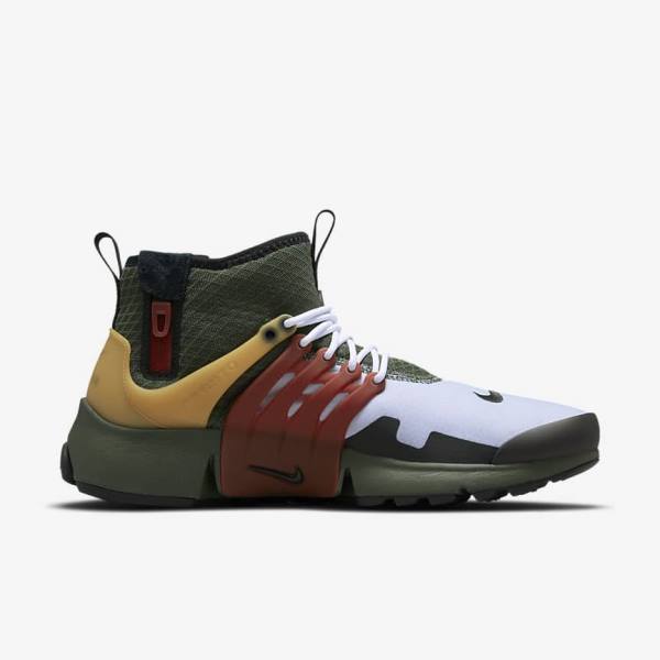 Dark Grey Green / Black Nike Air Presto Mid Utility Men's Sneakers | NK851LDF