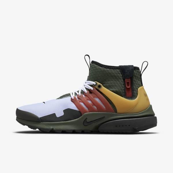 Dark Grey Green / Black Nike Air Presto Mid Utility Men\'s Sneakers | NK851LDF