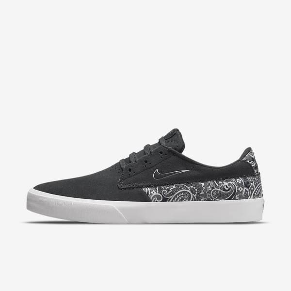 Dark Grey / White / Black / Grey Nike SB Shane Premium Women\'s Skate Shoes | NK910KJO