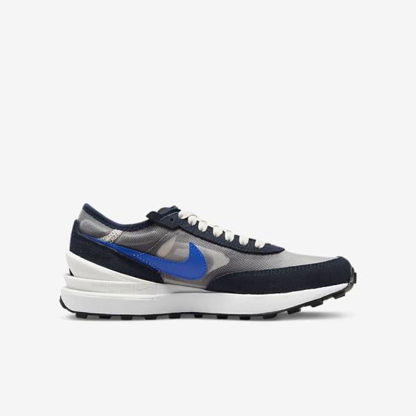 Dark Obsidian / Black / Royal Nike Waffle One Older Kids' Sneakers | NK984ZCJ